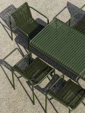 Stolička Palissade Cord Dining Armchair, olive