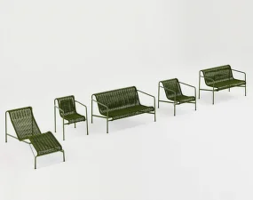 Lehátko Palissade Cord Chaise Longue, olive