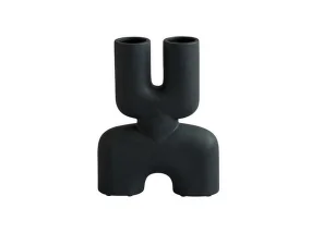 Váza Cobra Double Mini, black