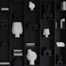Váza Cobra Uno Mini, black