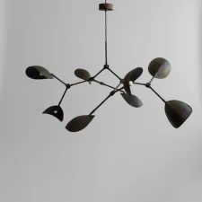 Závesné svietidlo Stingray, burned black (5m)