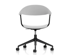 Kancelárska stolička Mynt Plastic s kolieskami, grey/black