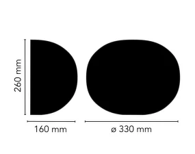 Nástenné svietidlo Glo-Ball W, white
