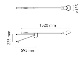 Nástenná lampa 265 Small, chromatica