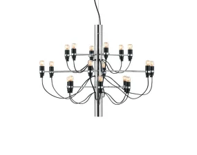 Luster 2097/18 Clear Bulbs, chrome