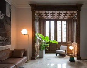 Stojacia lampa IC F2, brass