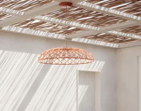 Závesné svietidlo Skynest, almond