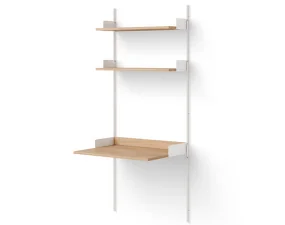 Policová zostava Study Shelf, oak/white