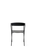 Stolička Missing Armchair, black lacquered ash