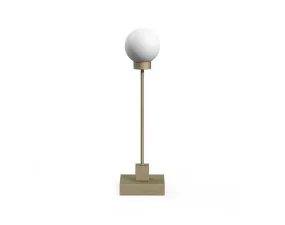 Prenosná stolná lampa Snowball, grey beige