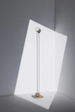 Prenosná stojacia lampa Snowball, grey beige