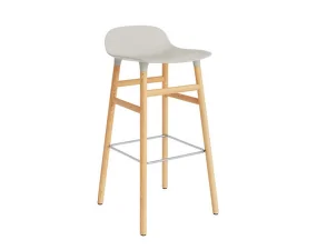Barová stolička Form 75 cm, light grey/oak