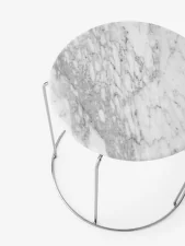 Mramorová doska pre stoličku Wire Stool, Bianco Carrara