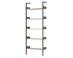 Policová zostava Rombe IF1, anthracite/lacquered walnut
