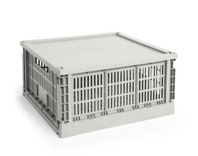 Plastové veko Colour Crate Square L, grey
