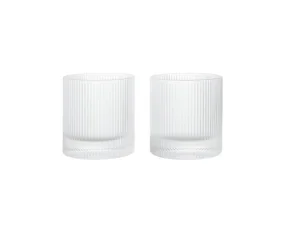 Poháre na vodu Ripple Tumbler set 2 ks, clear