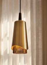 Závesná lampa Umanoff, brass