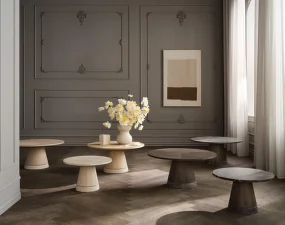 Konferenčný stolík Piro Ø60, beige marble