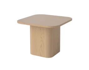 Odkladací stolík Eida 55x55, white pigmented oiled oak