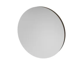 Zrkadlo Vala Round Ø75 cm, dark lacquered oak