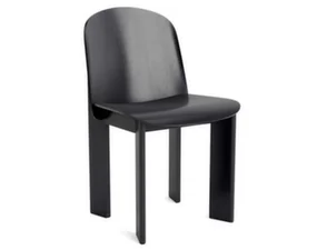 Stolička Chisel 65, black lacquered oak