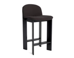 Barová stolička Chisel 35 H65, black lacquered oak / Steelcut Trio 383