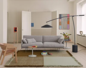 Koberec Verso 258x258, pale green / warm brown
