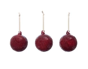 Vianočné banky Flurry M set 3ks, picante red