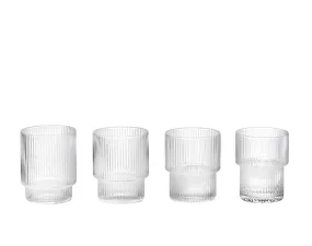 Poháre Ripple, set 4ks
