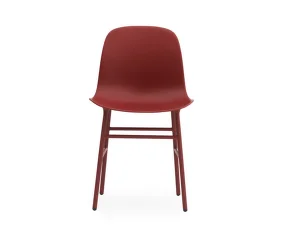 Stolička Form, red/steel