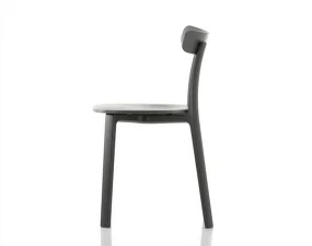 Stolička All Plastic Chair, graphite grey