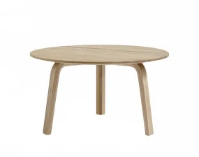 Stolík Bella Coffee Table Ø60x32, lacquered oak