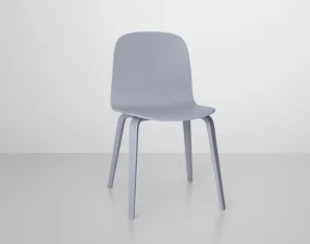 Stolička Visu, wood base, grey, STK