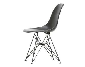 Stolička Eames Fiberglass DSR, elephant hide grey/black