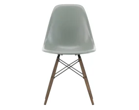 Stolička Eames Fiberglass DSW, sea foam green/dark maple