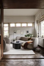 Sofa Rico bouclé, 3–seater, sand