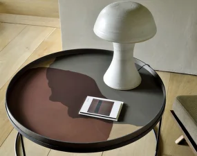 Podnos Glass Tray Round XL, Pinot Combined Dot