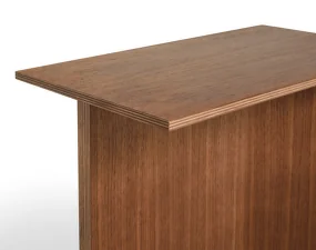 Stolík Slit Wood oblong, walnut