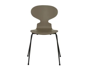 Stolička Ant™ 3101 lacquered, olive green / black