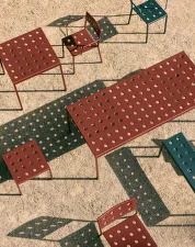 Stôl Balcony Table 144 cm, iron red