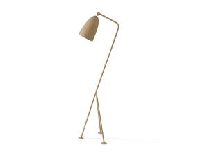 Stojacia lampa Gräshoppa, olive brown