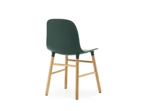 Stolička Form, green/oak