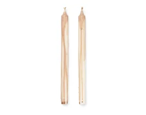 Sviečky Dryp set 2ks, beige