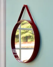 Zrkadlo Strap Mirror 70cm, light grey
