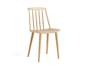 Stolička J77, lacquered oak