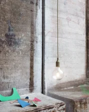 Závesná LED lampa E27, olive