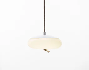 Závesné svietidlo Knot Small Disco PC1037, opaline / white matte