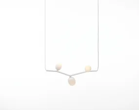 Závesné svietidlo Ivy Horizontal 3 PC1065, triplex opal / white