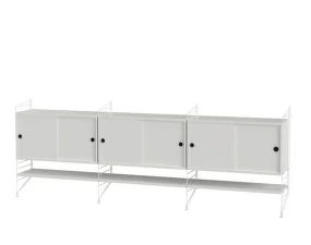 Policová zostava String Living Room F, white