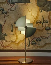 Stolná lampa Multi-Lite, black semi matt / chrome